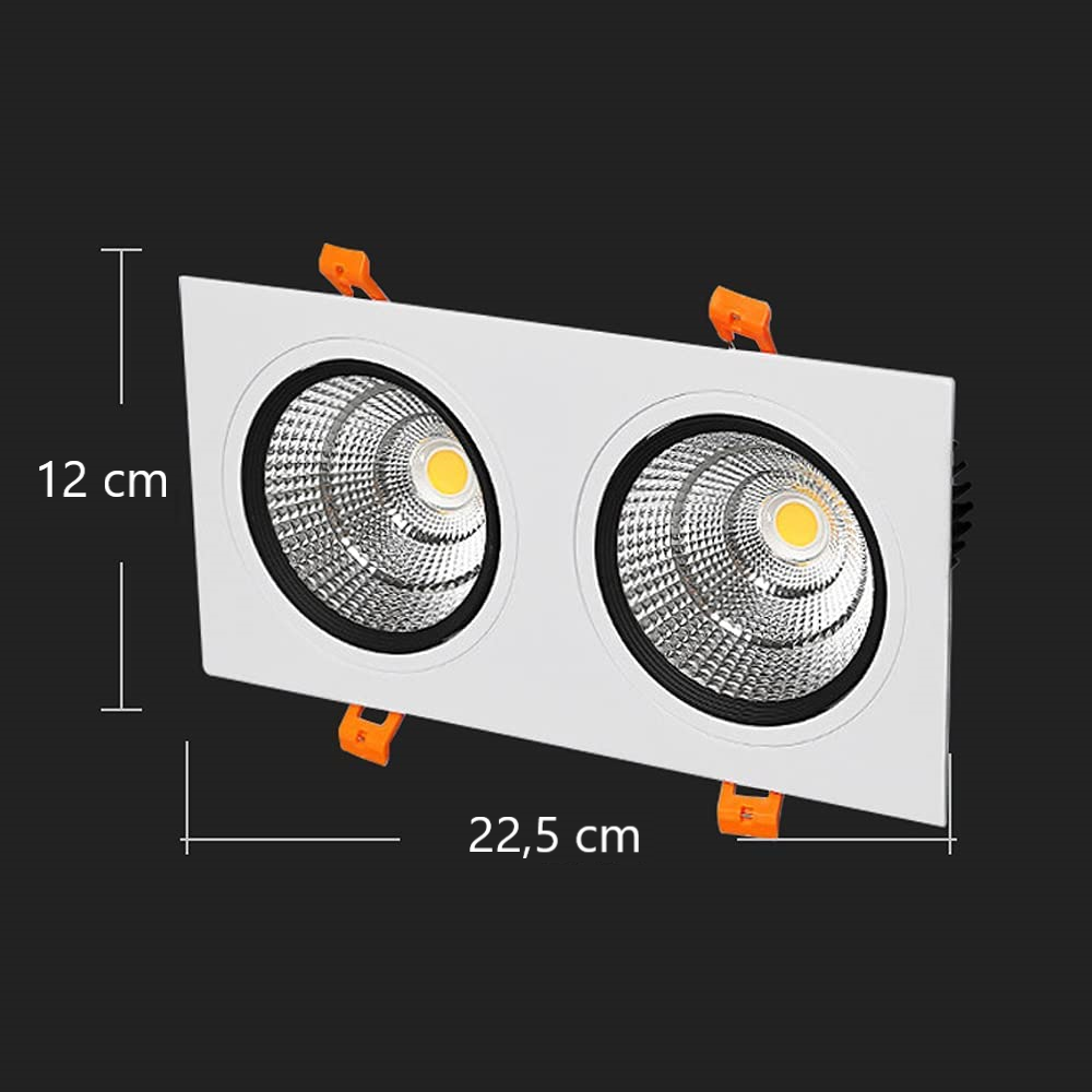 Đèn Led Downlight Đôi 10W - Ảnh 2