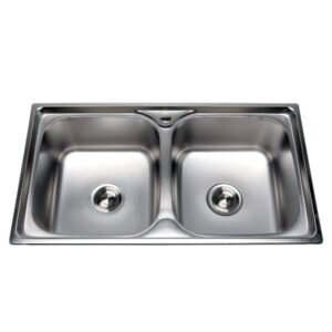 Chậu rửa chén đôi Inox 201 LK-8043DB